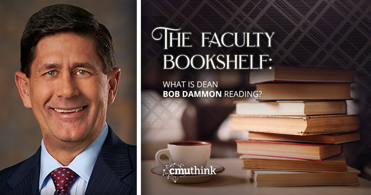 cmualumnihouse's tweet photo. From finance to history, @teppercmu Dean Bob Dammon has a #book for you! Check out his top picks in the latest edition of the #CMUThink Faculty Bookshelf at https://t.co/2D1SbQAS2h. 
@CarnegieMellon @TepperAlumni #tepperquad #iamcmu https://t.co/EsOVOFpQ4u