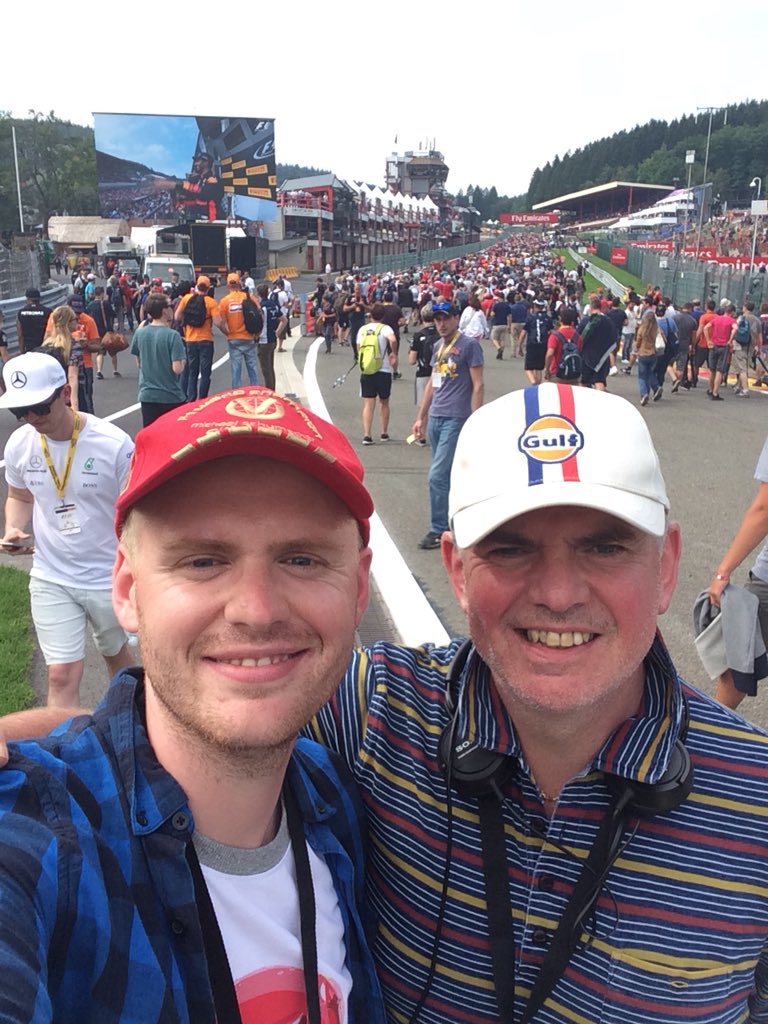 matthewnotmatt's tweet photo. Feels like only yesterday that Dad and me were at Spa last year. Amazing memories even if the Ferrari’s didn’t win that year! Absolutely loved standing on Eau Rouge! ♥️🏎

#BelgianGP #EauRouge #Spa #SpaFrancorchamps #HappyMemories #Remembering2017 https://t.co/HHdvFuHgtd