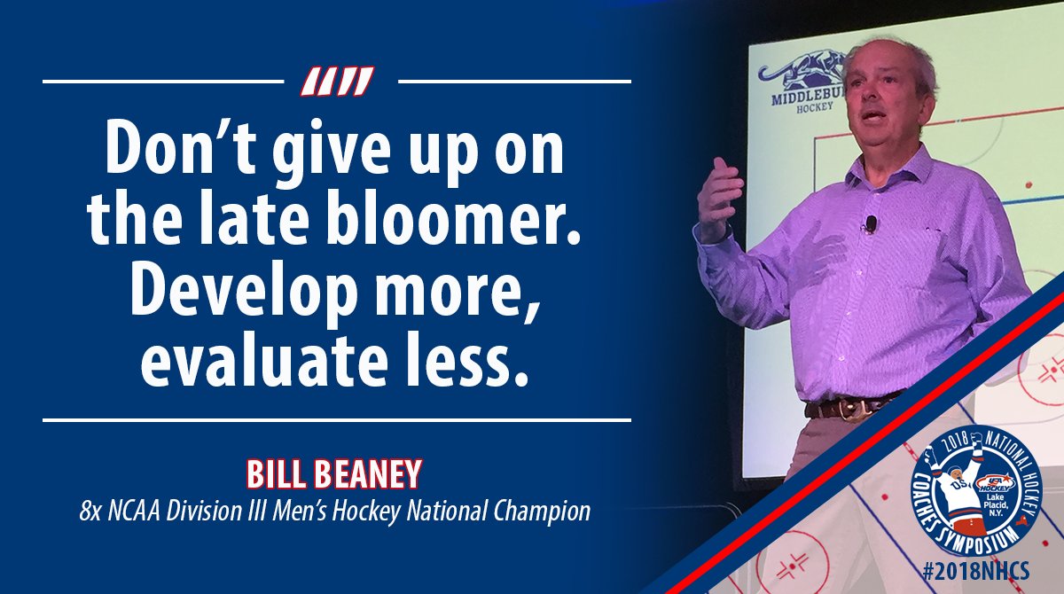 usahockey's tweet photo. A good reminder that athletic development is a marathon, not a sprint. #2018NHCS https://t.co/OlncEymBnv