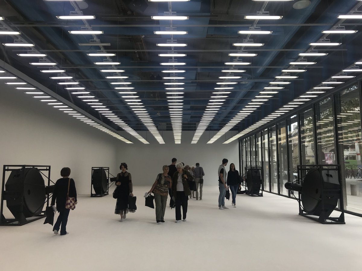 natcimino's tweet photo. A great moment @CentrePompidou with #CoderLeMonde exhibition and #ryojiikeda installation - big crush for the work of #charlessandison https://t.co/twY8PLZKe1