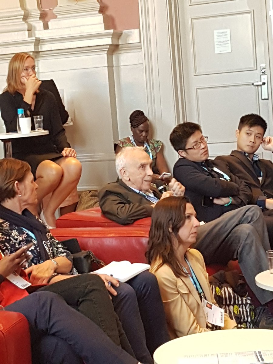 Tony Allan reminding us how often we forget to include farmers in our green water conversations #WWWeek2018 Malin Falkenmark Symposium. <a href="/WaterRDI/">Water RDI Roadmap</a> <a href="/WaterResearchSA/">WRC</a>