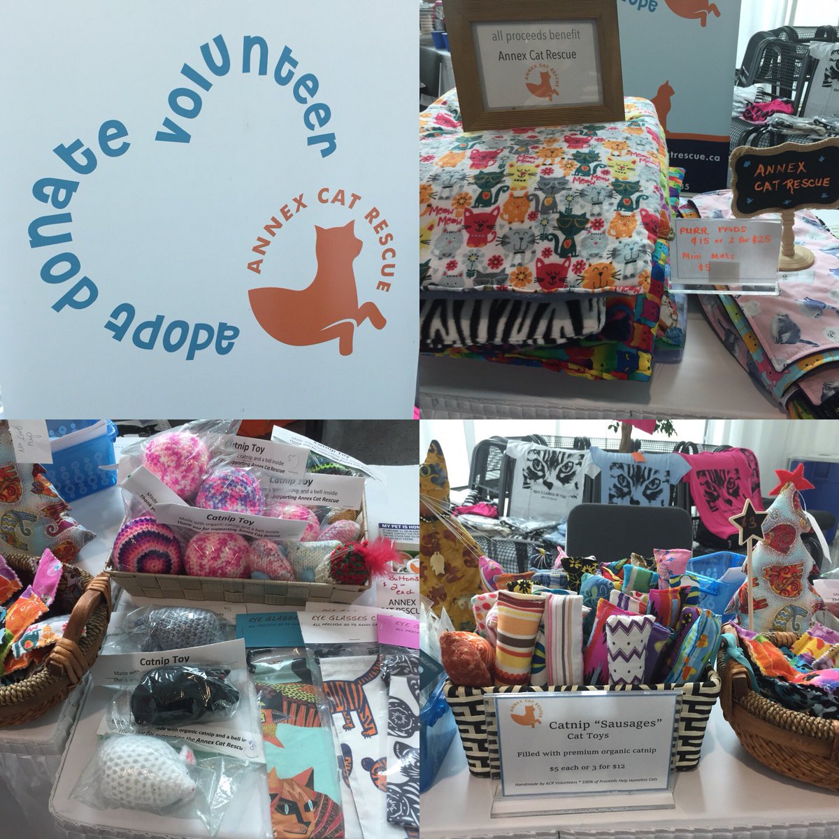 catsyncronicity's tweet image. #AnnexCatRescue is at the CNE today! Come and buy your beautiful feline(s) a toy - all proceeds go to the rescue. #AdoptDontShop #CatRescue @annexcatrescue #CatsRule