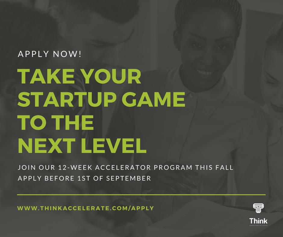 ThinkAccelerate's tweet photo. https://t.co/c6JxtGSxIT 👈 Only a couple of days left to apply for our Fall Batch 2018! Level up your startup game and get ready for investment! Apply before Sept 1st. #sthlmtech #hbgtech #growhbg #nordicmade #startup #malmostartups https://t.co/ix1FJjT7KN