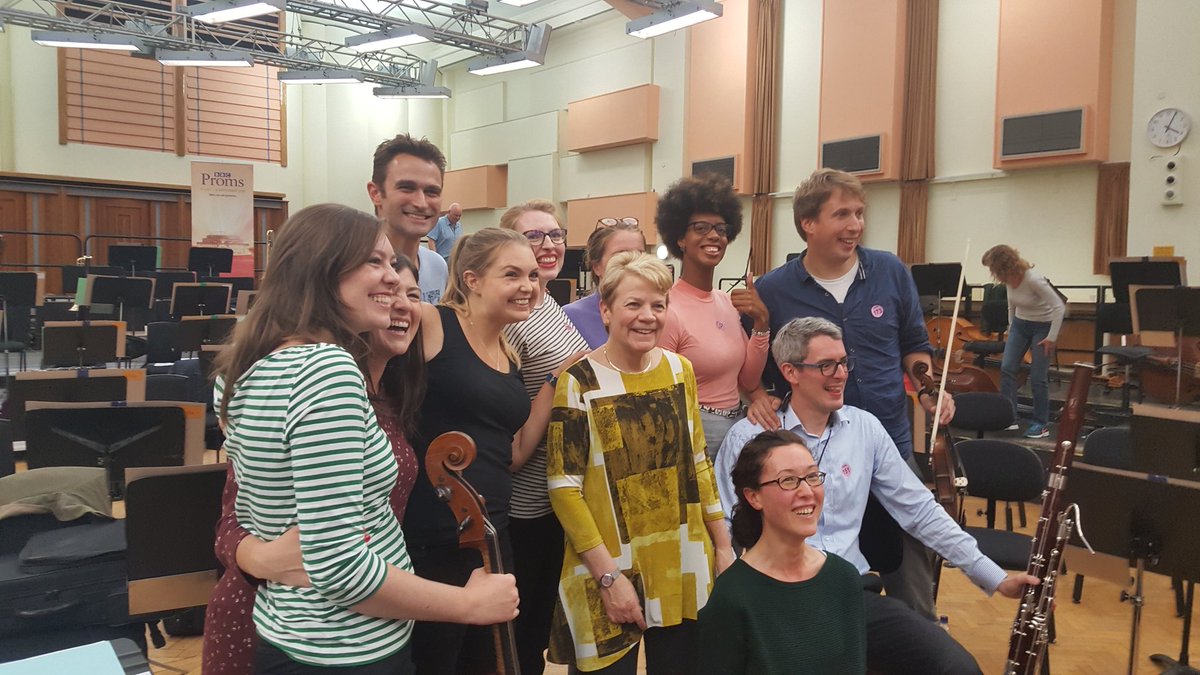 What a delight to play under the baton of <a href="/marinalsop/">Marin Alsop</a> in the <a href="/bbcproms/">BBC Proms</a> Scratch Orchestra this afternoon. Perfect rehearsal technique to get the best out of us. Thank heavens for my tolerant stand partner from <a href="/BBCCO/">BBC Concert Orchestra</a>.