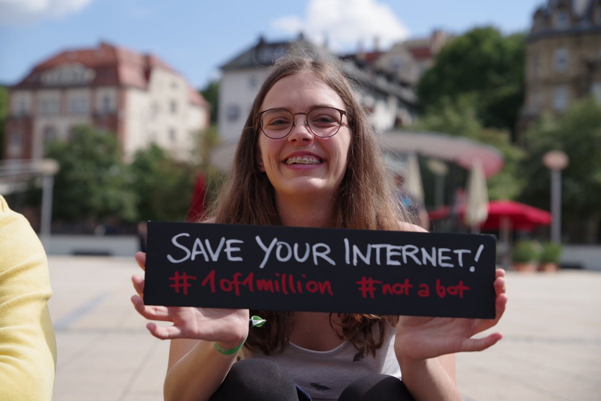 PiratenBW's tweet photo. #1of1million #notabot #SaveYourInternet #Stuttgart #StopUploadFilters #Uploadfilter #Linktax #Piraten #artikel13 #Art13 https://t.co/bSP2c9NURr