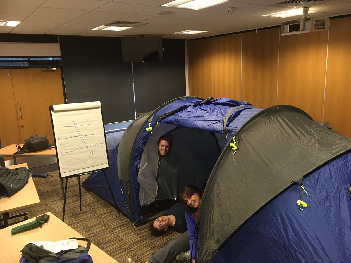 EQ_Ward's tweet photo. When you donβt want to pay rent anymore... second year is just around the corner @ThirzeHermans @WhittyRachel and I have decided to move into @SEELeeds #phdlife #fieldworkprep https://t.co/3L7055v39t