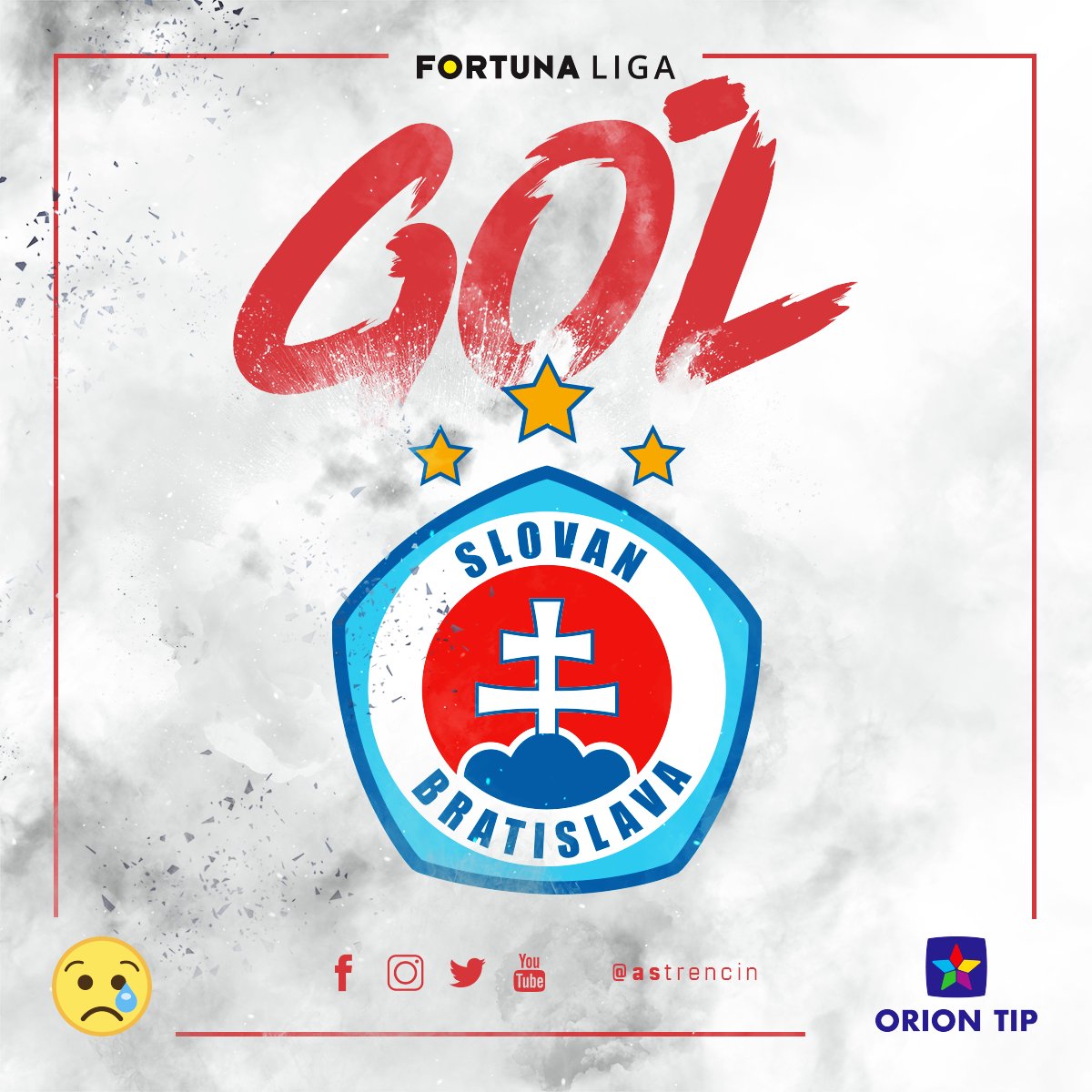 astrencin's tweet photo. 6⃣ #round #nasaliga #fortunaliga #skslovanbratislava 🆚 #astrencin 3:0 (38th minute) #skslovanbratislava ⚽ #goal scored #MitchApau https://t.co/hvvizZtcpL