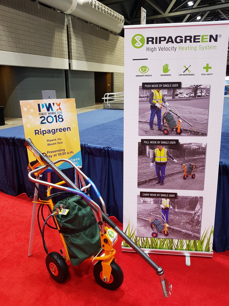 RipagreenWorld's tweet photo. New Product Showcase #PWX2018 Discover the revolution in Eco Friendly #deweeding with #Ripagreen https://t.co/drsatzwneM