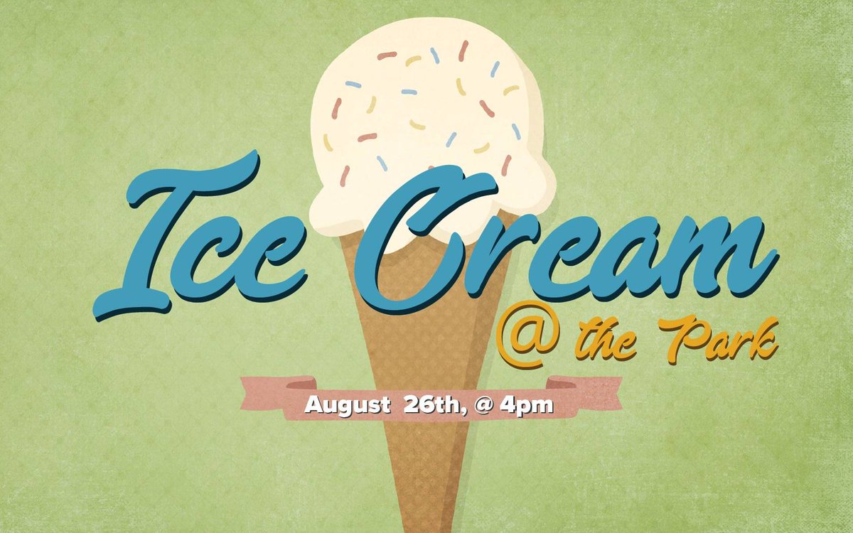 gracepointnow's tweet photo. Join us this afternoon for a fun filled event! We will be meeting at the Splash Park across from the church at 4pm to enjoy some amazing homemade ice cream! https://t.co/IEeRL5bO6a