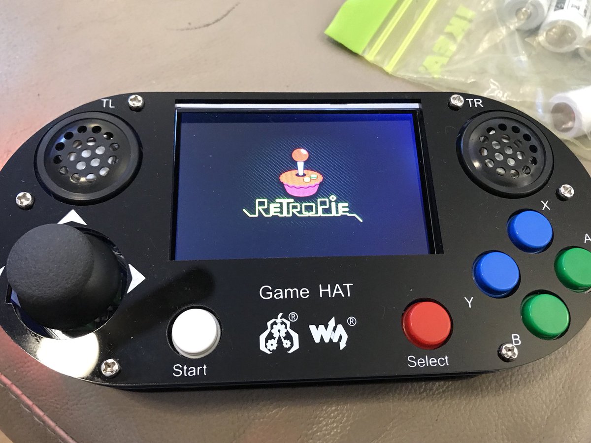 Veepixels On Twitter Got My Hands On Waveshare S Game Hat For The Raspberry Pi Very Nice I Must Say The Placing Of The Stereo Speakers Is Epic And The Cool Thing