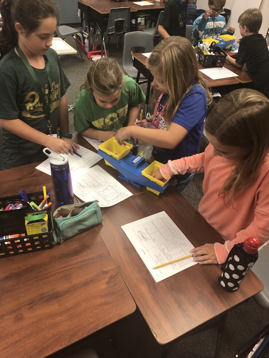 MrsOliverWCE's tweet photo. Students enjoyed using a pan balance and triple beam balance to measure the mass of different objects as we start our Matter unit! #wcerangers https://t.co/h1p5PCW4yc