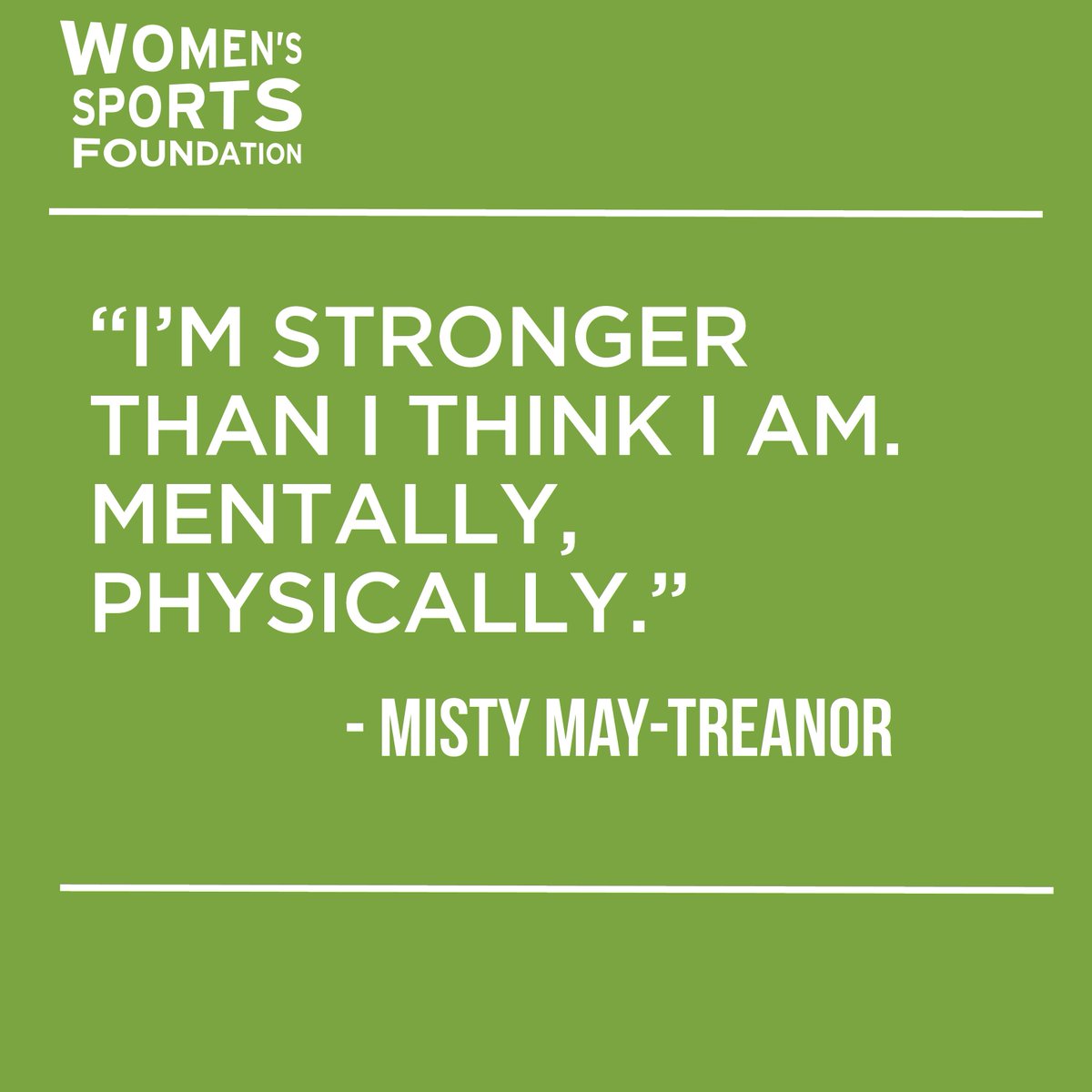 WomensSportsFdn's tweet photo. Happy #WomensEqualityDay!

To all women out there - in sport or not - a reminder that you are strong. 💪 https://t.co/dO0LUGaEyc
