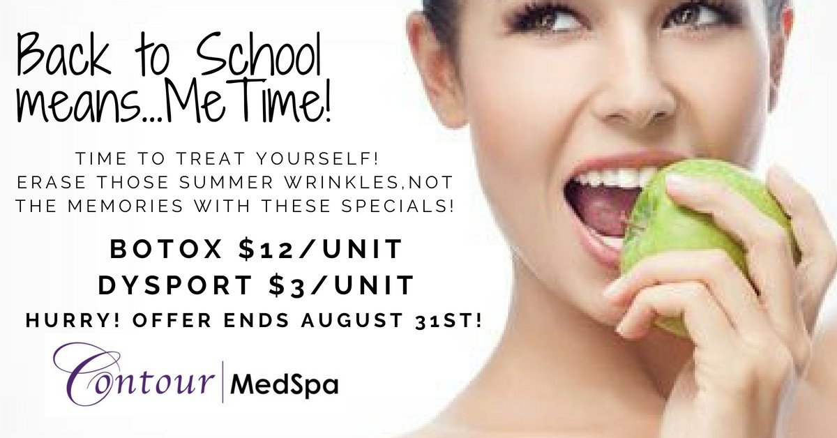 Contour_MedSpa's tweet photo. Hurry!  This #Botox offer is ending soon!  Let our experts at #ContourMedspa help you love your #skin again!  https://t.co/EsMvd0vDGh https://t.co/sftS5umHMI