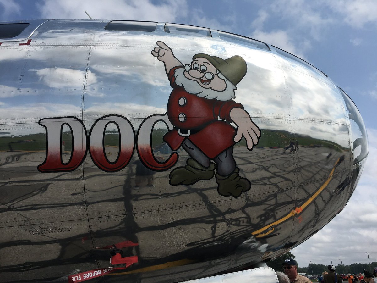 The weather is good and we are cleared for takeoff! #B29Doc will be overhead to perform at #thunderovermichigan shortly! @ThunderOverMI @yankeeairmuseum #TOM18