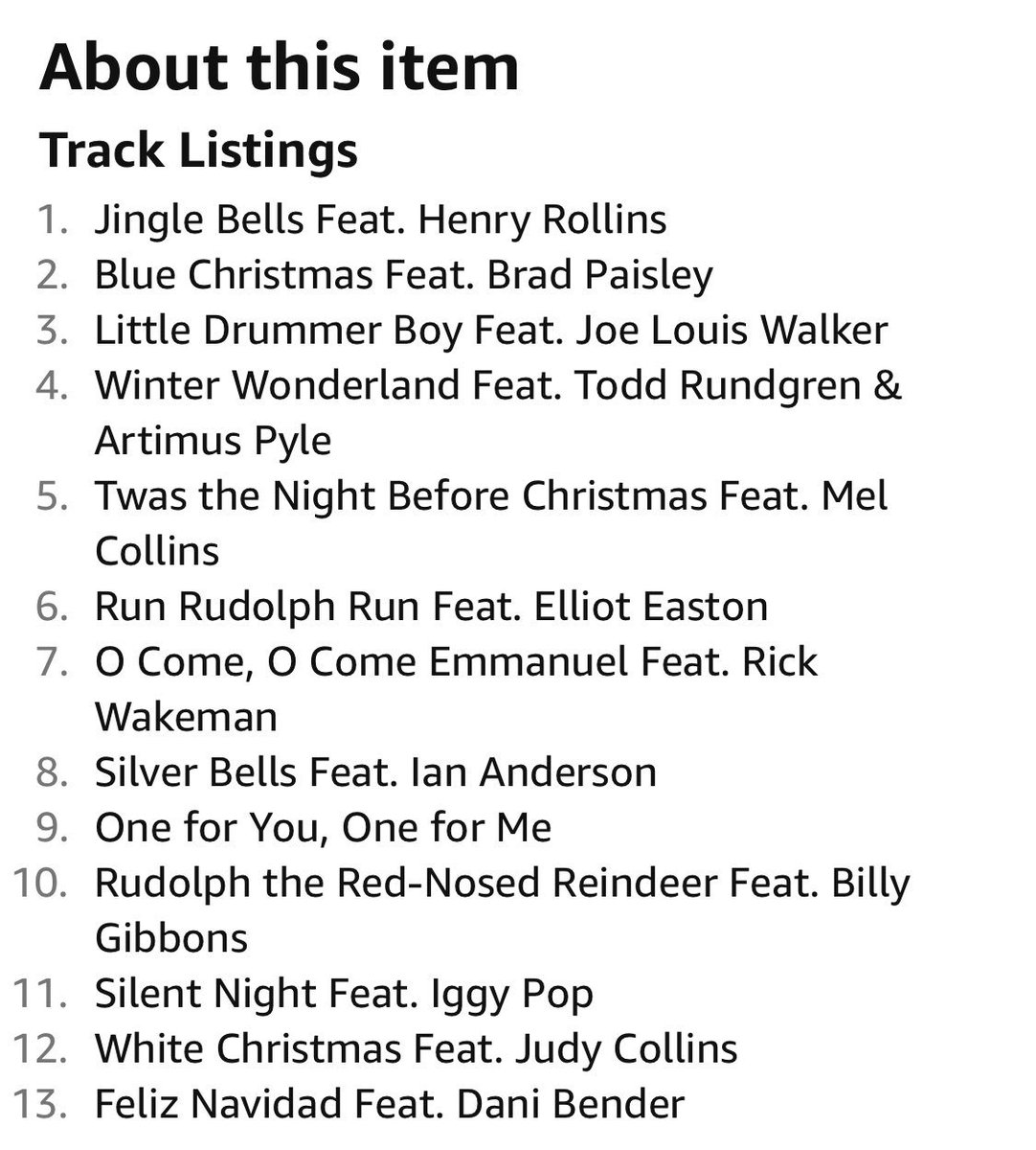 Paul Gardiner on Twitter "Are the artists listed performing on this as