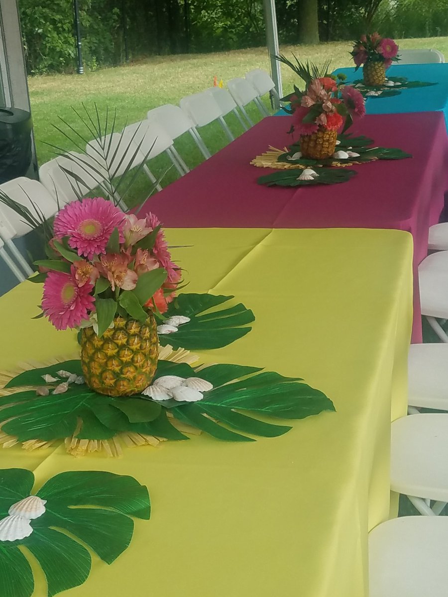 barbaraselegant's tweet photo. These #centerpieces were perfect for the #kindercares #luau-themed #event. Our double peaked #tent was a great place for listening to our singer.
#corporateevents #eventplanner #kids
@KinderCare @debrascon
@VesnaBaric
@Cftmegaro
@RickFilesPics @MollyLittlewolf
@Premiertweets https://t.co/ZzvJKKK7GA