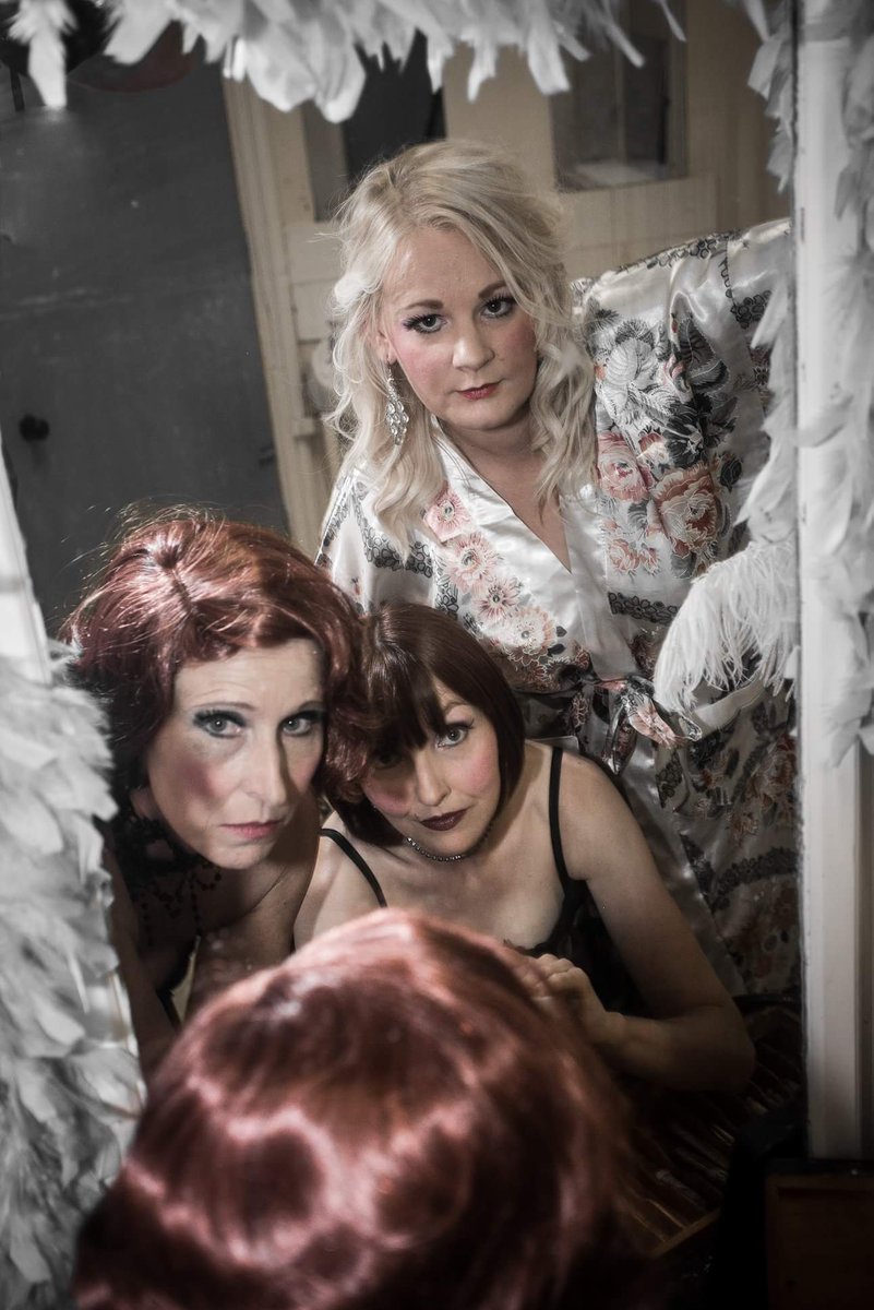 STOSTheatreCo's tweet photo. Meet our three Burlesque beauties @vivsiberry, Caroline &amp; Louise playing Electra, Tessie &amp; Mazeppa respectively in our production of Gypsy. I wouldn't mess with these girls if I were you #BumpItWithATrumpet #GottaGetAGimmick #Sultry #Gypsy https://t.co/Ur7zKj1gB5