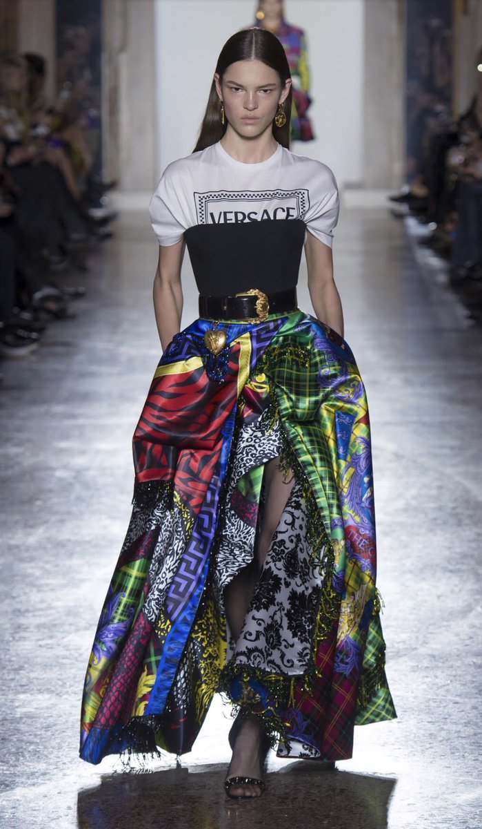 versace maxi skirt