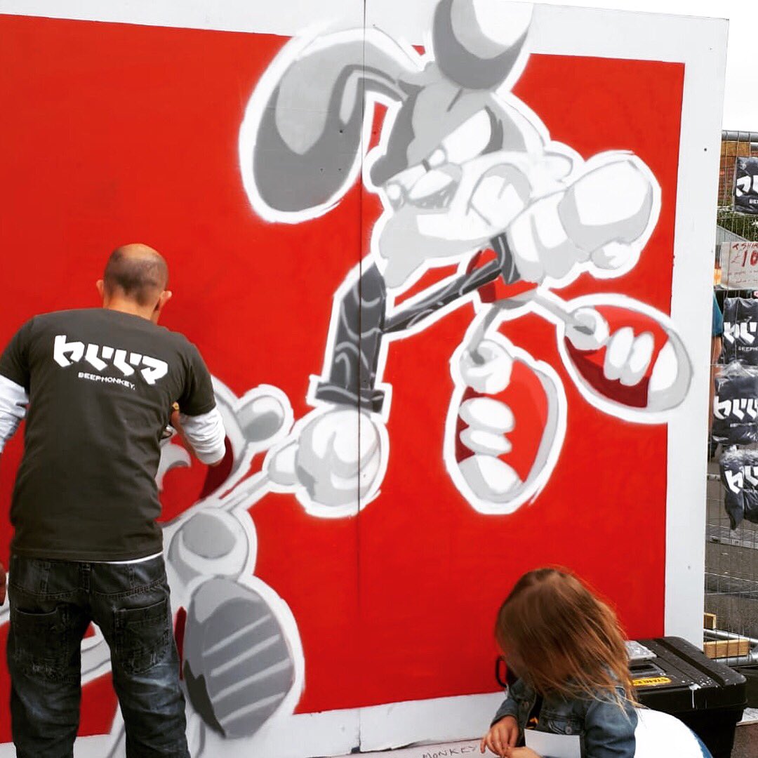 beepmonkey's tweet image. Has it really been 4 weeks since #upfest2018?! Ah well, that’s 4 weeks closer to the next one! 😄 Loved every second of it. 

@Upfest #playfighting #kawaii #manga #graffiti #streetart #streetartist #streetartistry #sprayart #urbanart #mtn94 #illustration