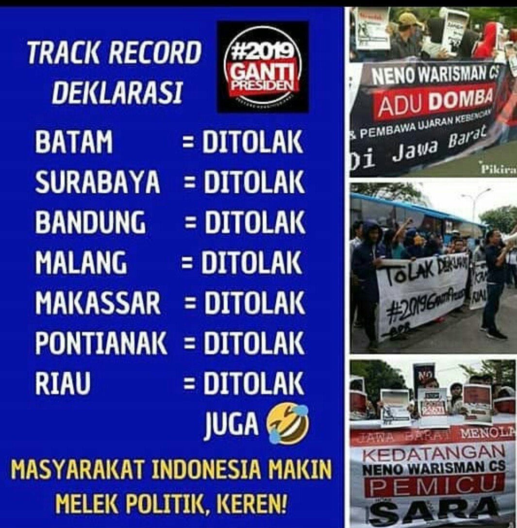 ProfYLH's tweet photo. SEMUA WARGA INDONESIA CINTA NKRI SAATNYA BANGKIT MELAWAN GERAKAN #2019 GANTI PRESIDEN, KARENA  GERAKAN INI PRO-TERORIS(https://t.co/h7cngSdVrh) YANG DIDUKUNG KADER @PKSejahtera &amp; @Gerindra, SEHINGGA BERDAMPAK BURUK BAGI @prabowo &amp; @sandiuno SUDAH PASTI KALAH TELAK DI PILPRES 2019 https://t.co/OA9wl7qQGX