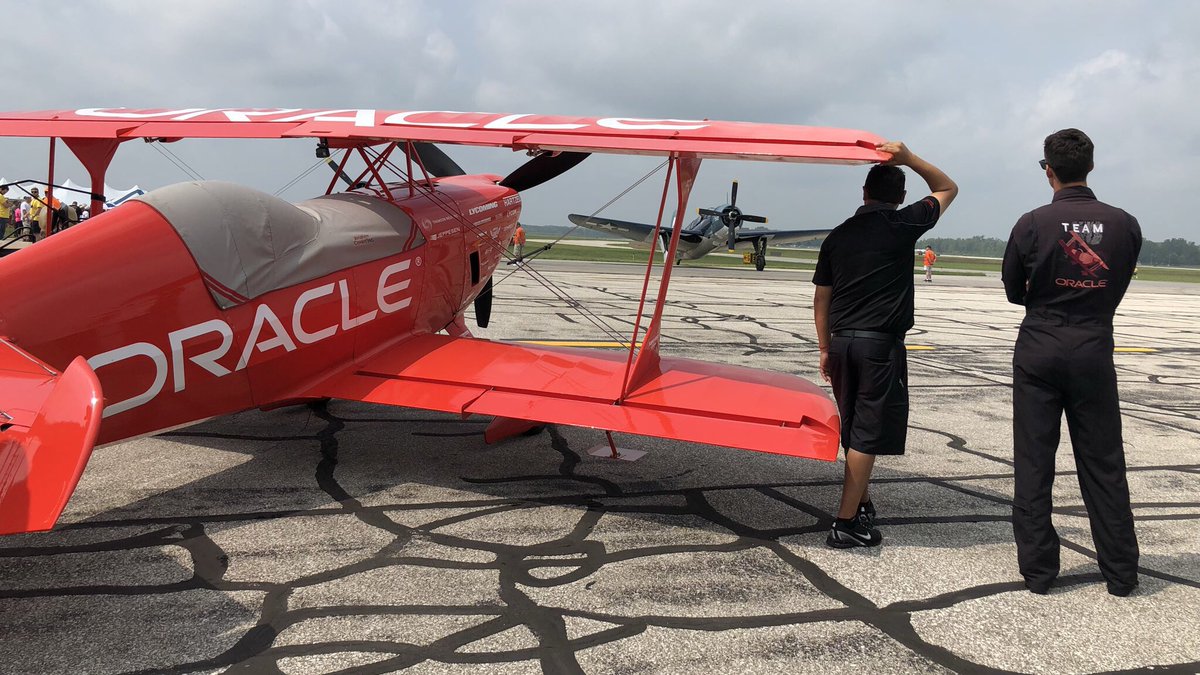 ThunderOverMichigan (@thunderovermi) on Twitter photo AIR SHOW TIME! <a href="/TeamOracle/">Team Oracle</a> and <a href="/seandtucker/">Sean D. Tucker</a> watching the Corsair and the Helldiver get ready to launch.
#FeelTheThunder AIR SHOW TIME! <a href="/TeamOracle/">Team Oracle</a> and <a href="/seandtucker/">Sean D. Tucker</a> watching the Corsair and the Helldiver get ready to launch.
#FeelTheThunder