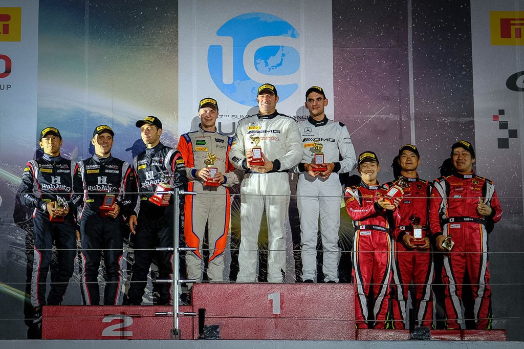 GTendurance_'s tweet photo. #Suzuka10h - 2:30min review 📃🇩🇪 https://t.co/Vm74EDyGQW

#Doppelsieg für @MercedesAMG #GruppeM &amp; @StrakkaRacing + #Sieg in der PRO-AM für @SunEnergy1Race

@MaroEngel @TristanVautier @Real_RMarciello @Max_Goetz #alvaroparente @lewis__17 @kennyhabul @StolzLuca #mikaelgrenier https://t.co/q9w4qd1VZr