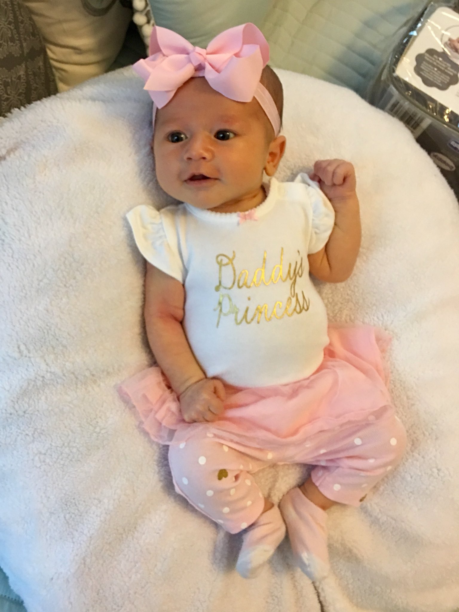 Daddy's princess newborn outfit top