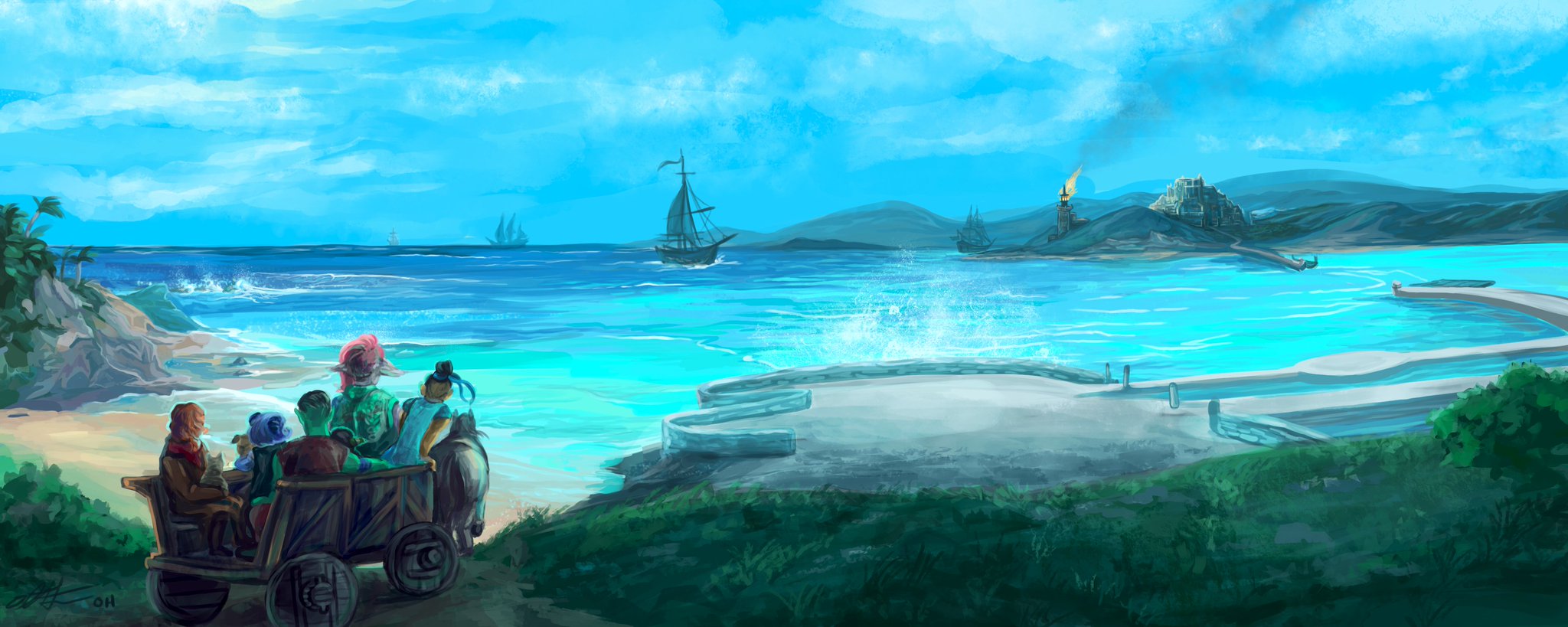 🗡-Hintz-draws-✏ on Twitter: "Arrival at the Menagerie Coast. #Nicodranas, of #Jester. #themightynein #Beachepisodeplease #criticalrolefanart #themightyzoo @CriticalRole (Twitter might have cut off some parts so please click for FULL VIEW!) https ...