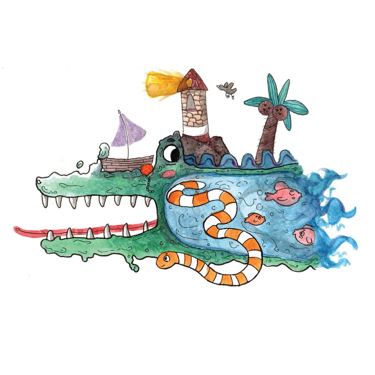 AnnePrints's tweet photo. Crazy crocodile adventures
#illustrationart #illustrator #illustrationstudent #studentart #artist #painting #drawing #crocodile #cute #cartoon #kidlitart #adventurious #creative #inspired #life #love #art #latenightart https://t.co/EB6YnwIAbG