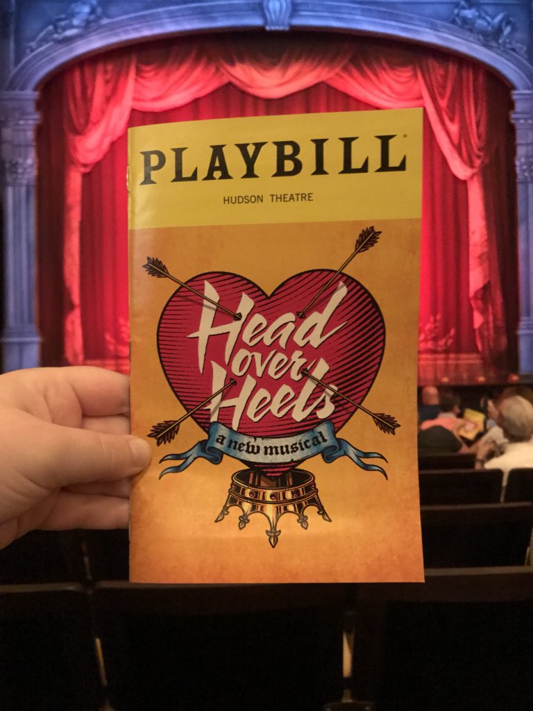 Hoping to be #HeadOverHeels for @HOHmusical 💘 🎭 #broadwayreviewsical #broadwaypodcast #broadway #hudsontheater #thegogos