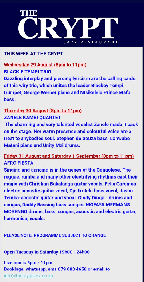 #The CRYPT Jazz (@thecryptjazz) on Twitter photo 