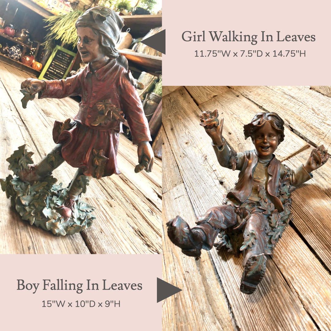 Hand-crafted statuary made from polystone. Use in the front yard to greet visitors or in your garden for everyone to enjoy. A perfect fall outdoor accessory.
#lifelike #gardenstatue #outdooraccessory #lawnandgarden #newcreative #figurines #outdoorsafe #southportnc #shoplocal
