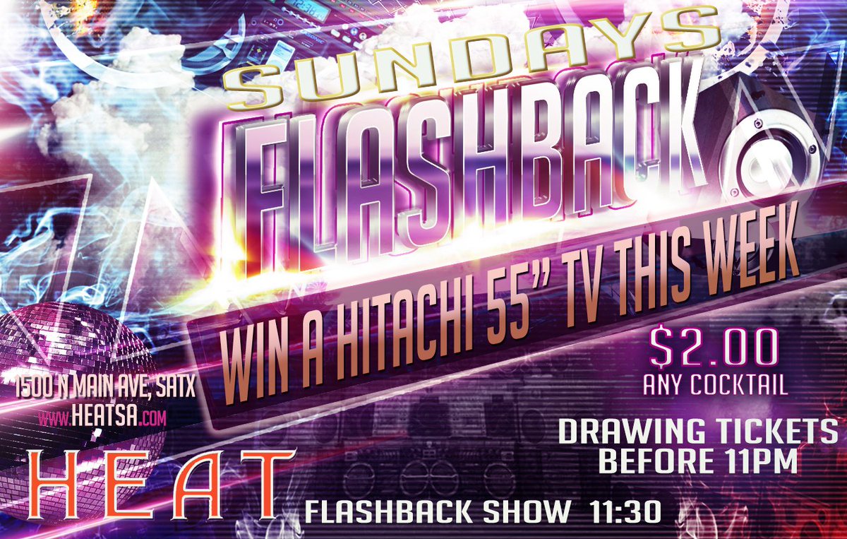 HeatSA1's tweet photo. Win a Free 55" Hitachi television tonight at HEAT. Get there before 11 for your free drawing ticket.  TV will be given out during the show! https://t.co/cUgsfg2NjF