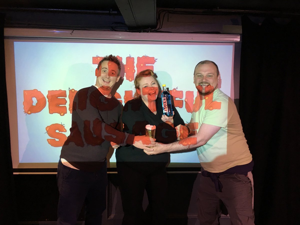 Fringe Brochure (@wcfringe) on Twitter photo Congratulations to <a href="/MmmSausage/">The Delightful Sausage</a> for winning this years Working Class Fringe Best Show!
Here they are with the beautiful trophy, a bottle of blue WKD and 60p in cash. Congratulations to <a href="/MmmSausage/">The Delightful Sausage</a> for winning this years Working Class Fringe Best Show!
Here they are with the beautiful trophy, a bottle of blue WKD and 60p in cash.