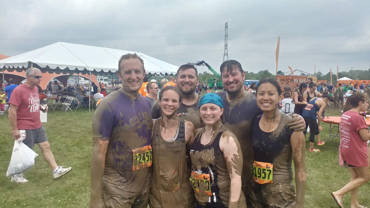 mrsbristowgnhs's tweet photo. Had a blast at Muckfest with my family and their friends tackling the obstacles and mud. Muckfest raises awareness and funds to end MS. #muckfest #muckyeah #muckfestms @MuckFestMS https://t.co/PAKEVtaSpw