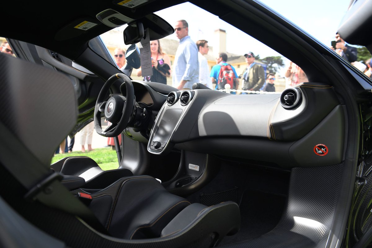 McLarenAuto's tweet image. The McLaren 600LT in Stealth Grey by MSO makes its debut on the Concept Lawn at Pebble Beach