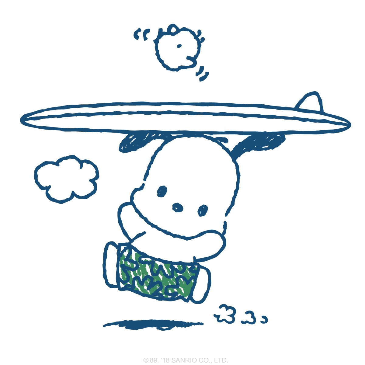 Looks like #Pochacco is celebrating the dog days of summer! #NationalDogDay