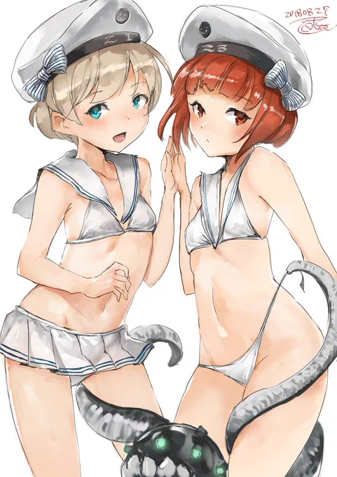 水着Z1&Z3描いた 