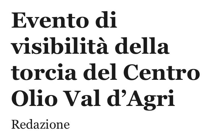 Lucani?#Eni fa sapere che c’è stato un “Evento di visibilità della torcia del Centro Olio in #ValDagri”👉TRADUCO dal linguaggio “criminale”: c’è stata perdita di #benzene e idrogeno solforato 👉state respirando merda cancerogena 👉così è “comprensibile”👉#Basilicata avvelenata 👇