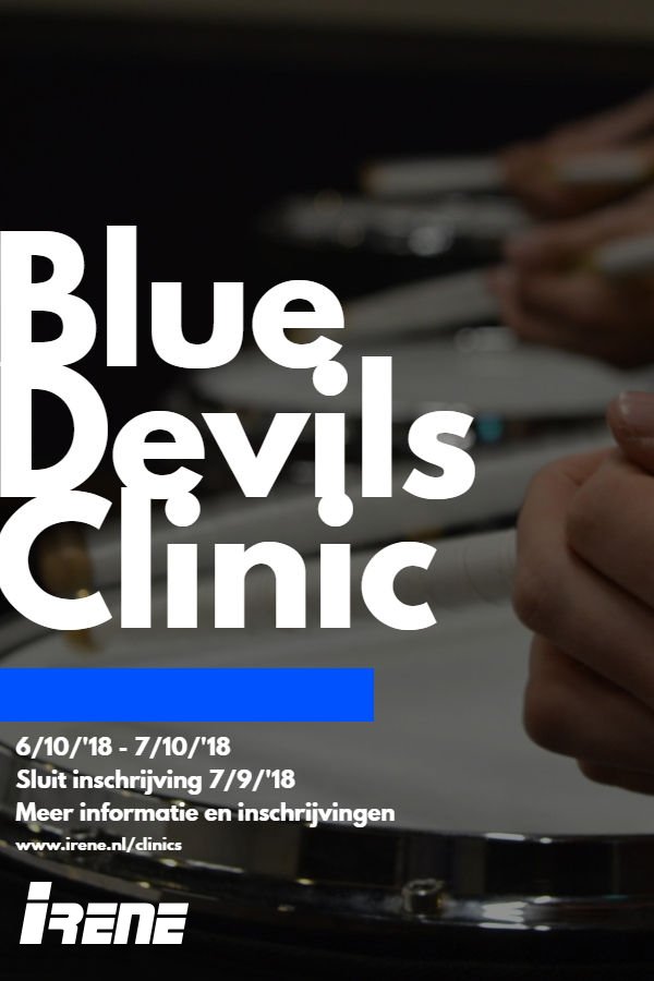 Binnenkort sluit de inschrijving voor de 'Blue Devils Clinic'. Heb jij je nog niet opgegeven? Doe dat dan snel en wees erbij!
irene.nl/clinics