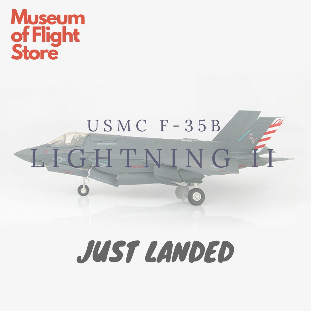 museumofflight's tweet image. We&apos;ve got new Hobby Master models in stock, including the impressive F-35B Lightning II. Check them out in our museum store or see all our models online! bit.ly/2LhqNUg

#f35blightningii #vmfa211 #lockheedmartin #museumofflightstore #museumofflight