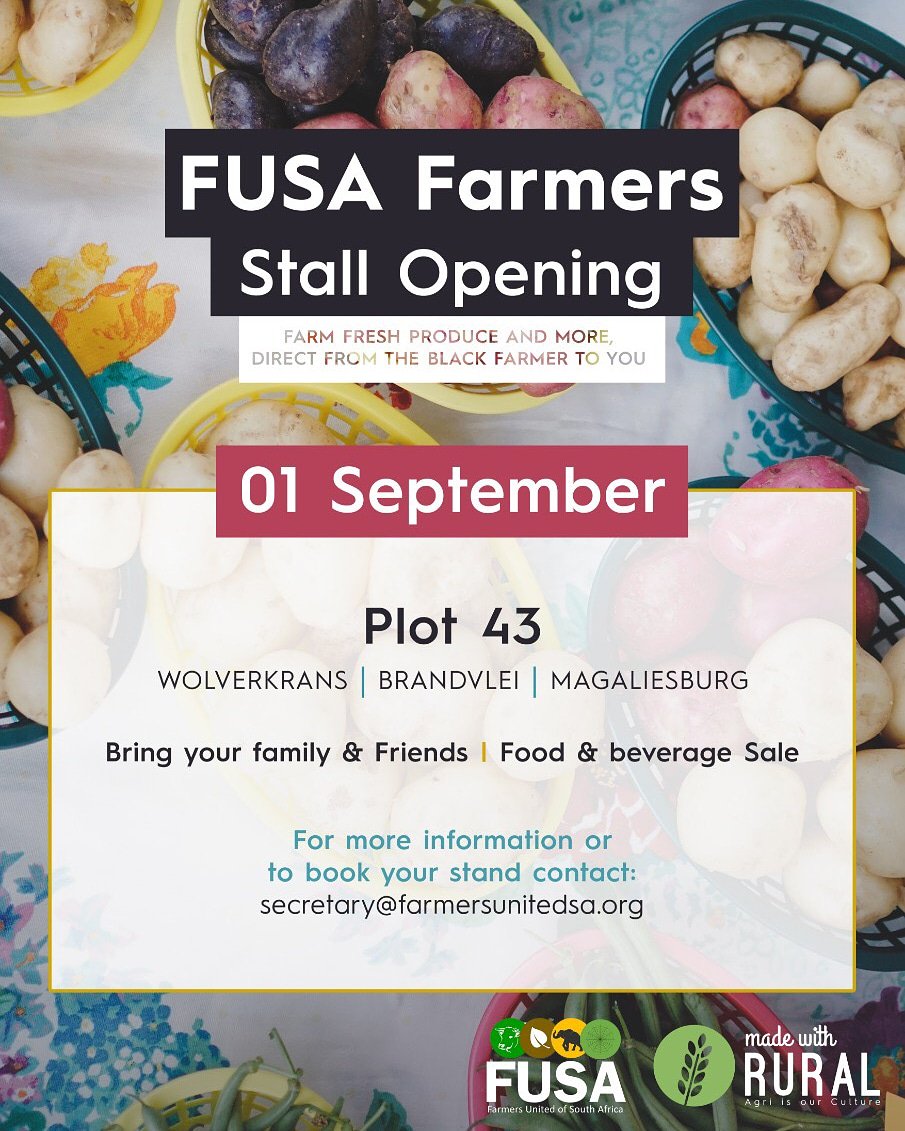 The yummiest sweet delivery by @NativeNosi for the upcoming @FarmersUnitedSA Stall launch on the 1st of September
