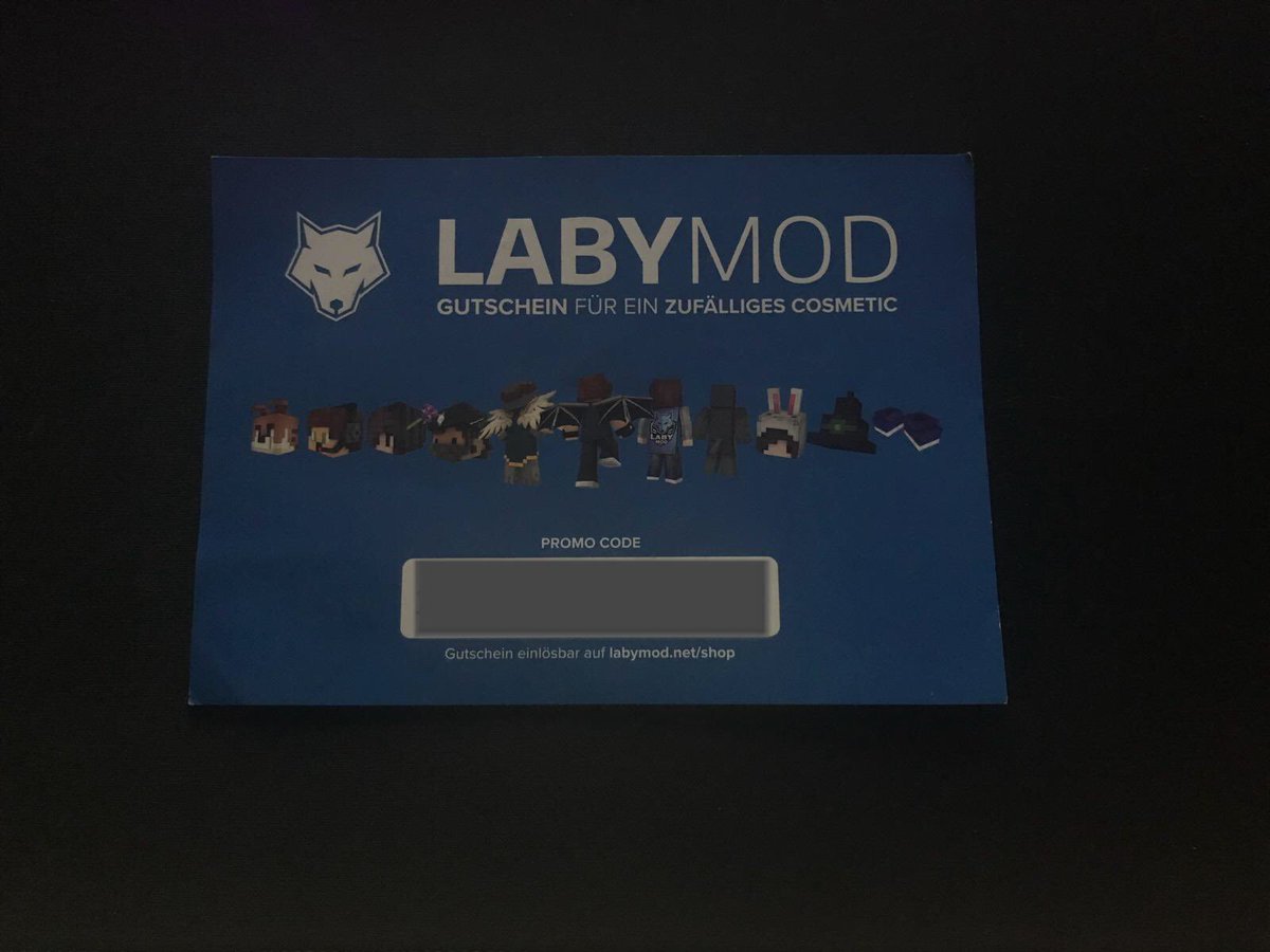 xF3rrero's tweet image. ich verlose einen code für ein zufälliges @LabyMod cosmetic!

bedingungen:

- tweet retweeten

auflösung:

2.9.18