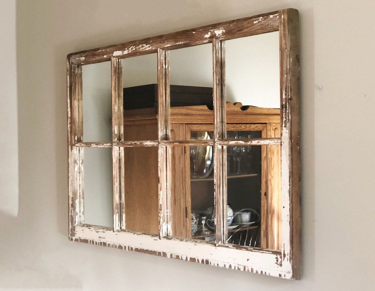 SalmonFallsCo's tweet photo. We’ve been busy! Check out this #WallMirror in our to #etsy shop: #RusticDecor #WindowMirror #FarmhouseDecor  https://t.co/r6lZJWjMhq https://t.co/nEx7el8m2p