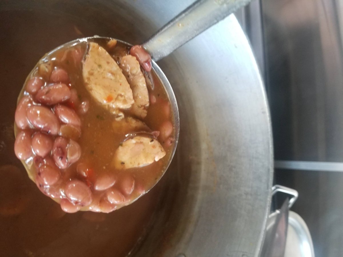 Coops_BBQ's tweet photo. Red Bean gumbo with white rice and homemade chicken sausage.   Today at Da Chicken Coop https://t.co/KVoo9lIzLx