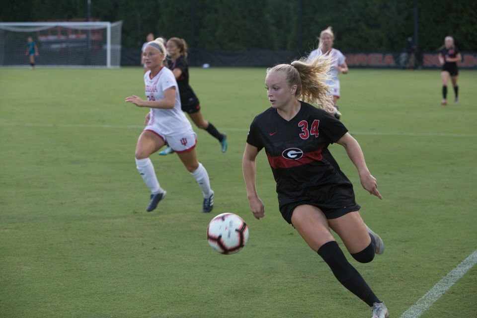 redandblack's tweet photo. Georgia soccer overcomes slow start to defeat Charlotte. #UGAsoccer https://t.co/DUXr7JNR1F https://t.co/6NGuMPlu6j