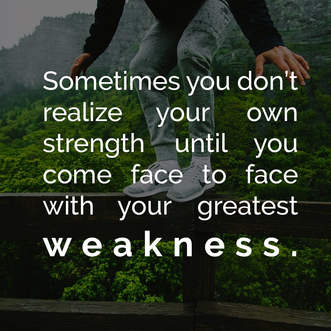 BeOneTeachOne's tweet photo. #strength #weakness #keeprising #motivation 
What is your strength? What is your weakness? https://t.co/SAQ4PSMN5a