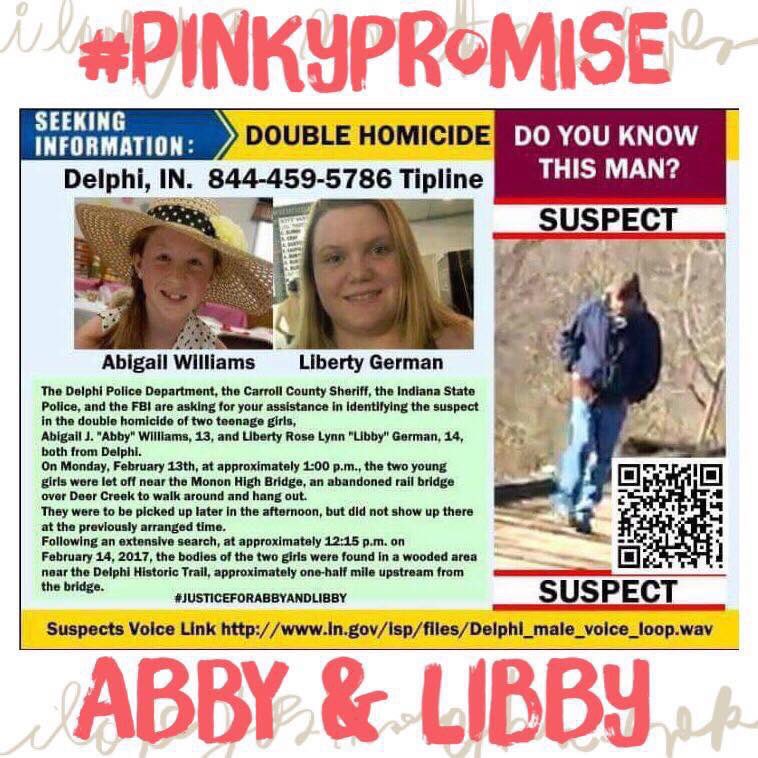 PrincipalTiz's tweet image. 💜💙 Share Sunday 💙💜

#DelphiGirls #LibbyAndAbby #DelphiMurders #TrueCrime #TodayIsTheDay #Crime #Unsolved 

❣️ @libertyg_sister ❣️
