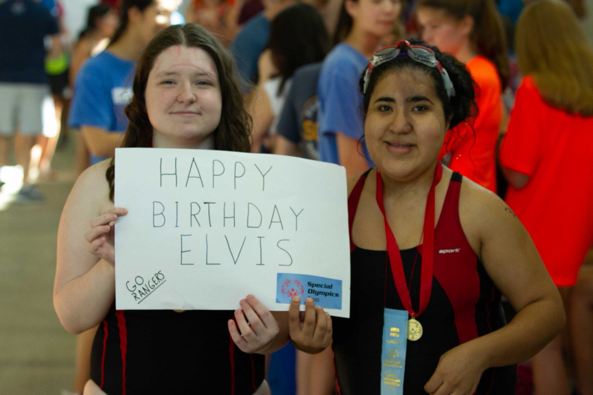 Today is Texas Ranger shortstop Elvis Andrus Birthday! Yesterday our athletes at Aquatics said happy birthday! #SOTX #LETR @ElvisandrusSS1
