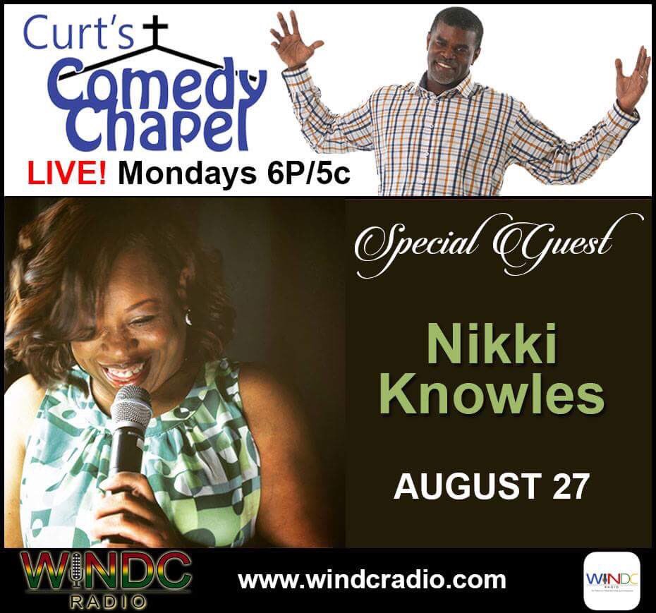 Comedy_Chapel's tweet image. All set to entertain the masses! Tune in to WINDCRadio at 6pm every Monday! This week’s guest is Comedienne Nikki Knowles @WINDCRadio @CurtGaskins @KELZonline